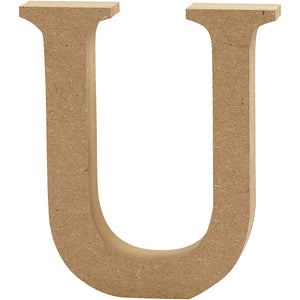 MDF Letter 13cm U