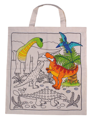 GOKI PAINT YOUR OWN CANVAS BAG-DINO