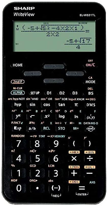 Sharp Calculator ELW531TLBBK