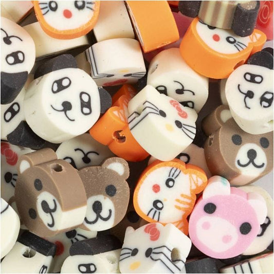 Clay Beads, 10 Mm, 1,5 Mm, 200 Ass