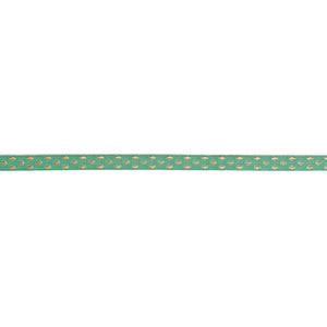 Ribbon Dots Small Mint/Gold