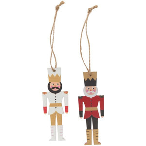 NUTCRACKER TAGS, WOOD 2 PCS, 32 x 90 mm