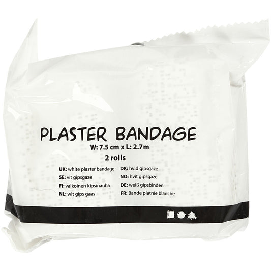 Plaster Bandage 7.5Cm X 2.7 X2 Roll