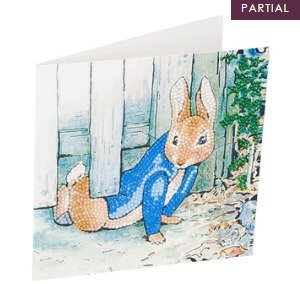 Crystal Art Card Peter Rabbit 18x18cm