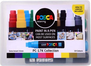 Posca Marker 15mm Pk.10 Assorted Colours