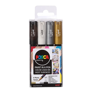Posca PC-1M Pack of 4 Mono Paint Markers