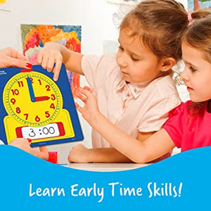 Write/ Wipe Off Clocks 5Pk