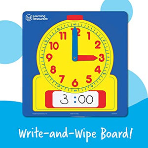 Write/ Wipe Off Clocks 5Pk