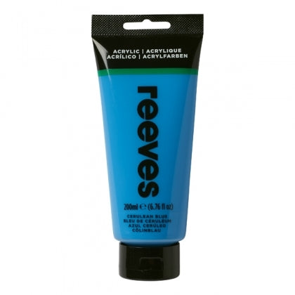 REEVES 200ML ACRYLIC-CERULEAN BLUE