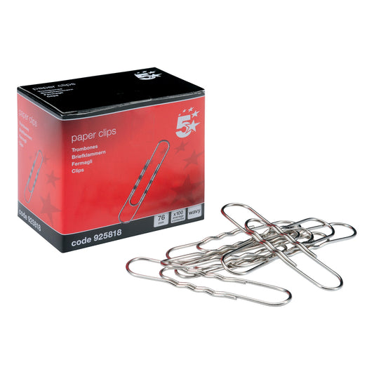 5* GIANT PAPERCLIPS