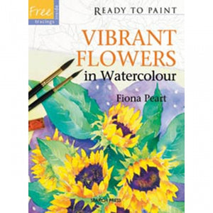 READY TO PAINT VIBRANT FLOWERS IN W/COLOUR