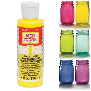 Mod Podge Sheer Colour Yellow 4oz