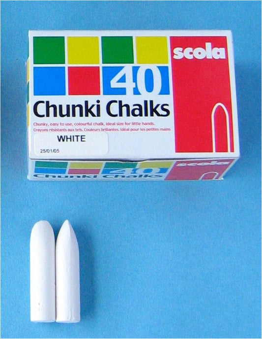 Chunki Chalk White Pack 40