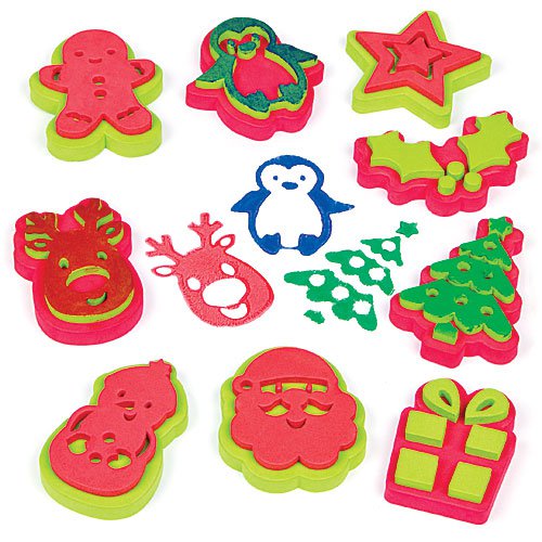 Christmas Foam Stampers (Pack of 10)