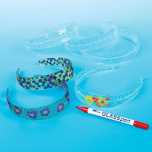 CRYSTAL MOSAIC HAIRBANDS PK.4