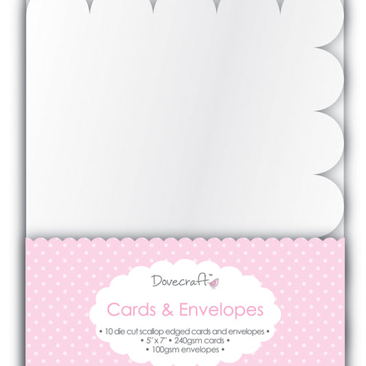 Scallop Die Cut Rect 5X7 (10