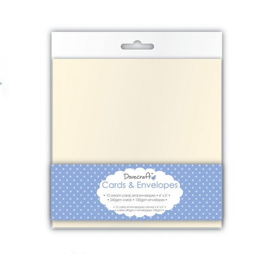 Cream Square 6X6 (10 pk)