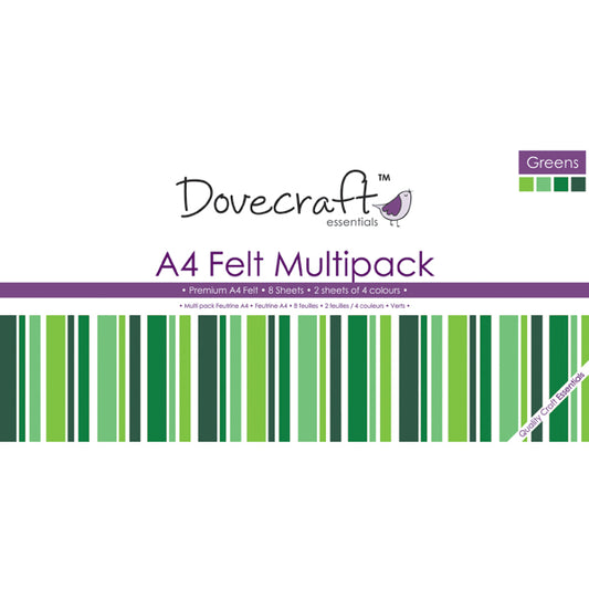 Dovecraft A4 Felt Green