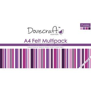 Dovecraft A4 Felt Purples