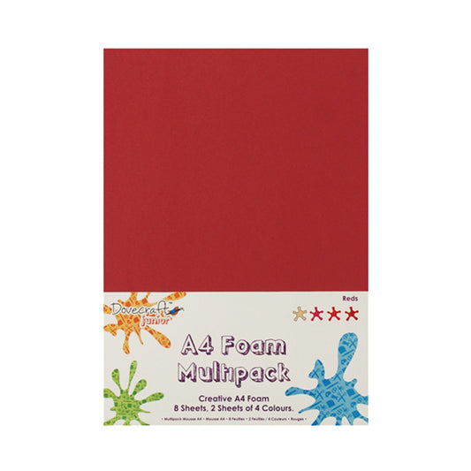 Dovecraft A4 Foam Red 8pk