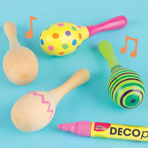 Wooden Maracas (Pack of 4)