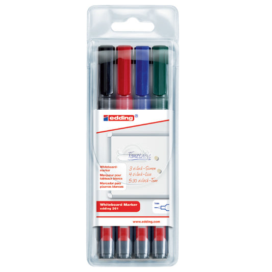 EDDING 361 BOARD MARKER SET OF 4