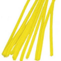 Pipe Cleaners-Yellow 12"(25)