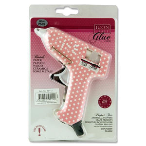 ICON CRAFT GLUE GUN - POLKA DOT PINK