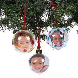 Large Photo Baubles (Pack of 4)