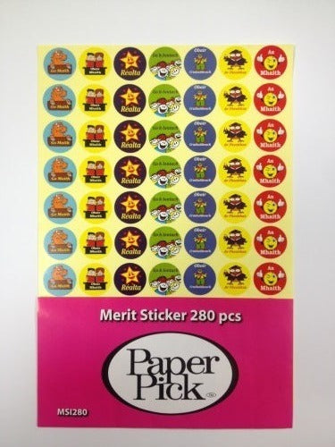Irish Merit Stickers 280 Stickers