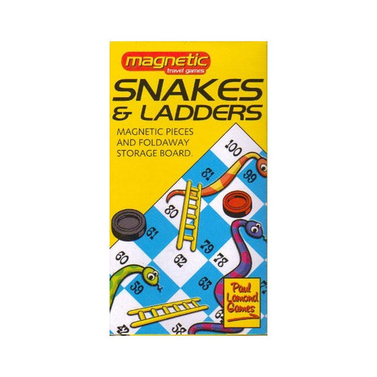 MAGNETIC TRAVEL GAME-SNAKES & LADDERS