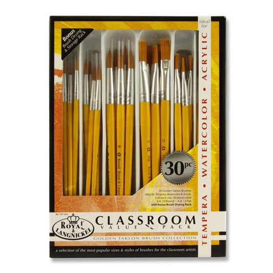 Gold Taklon 30pc Brush Set