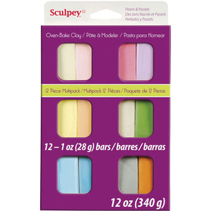 Sculpey III Multi Pk 12x1oz Pastel