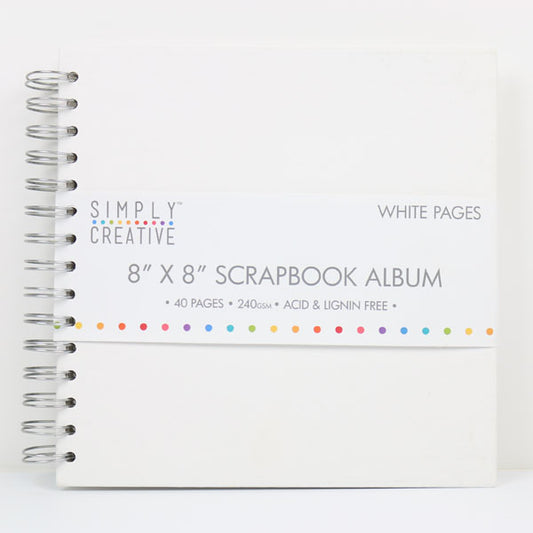 Simply Creative Album 8x8 - Plain White