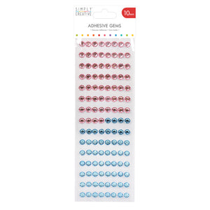 SC 10mm Gems - 180Pk Pink/Blue