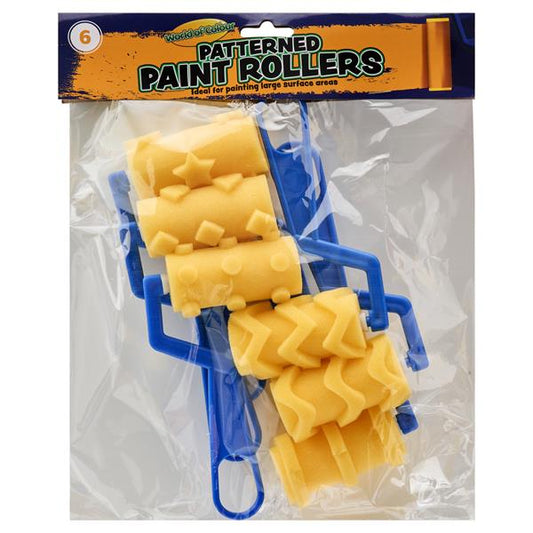 Pkt.6 Patterned Paint Rollers