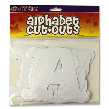CRAFTY KIDZ PK.16 CUT-OUTS - ALPHABET