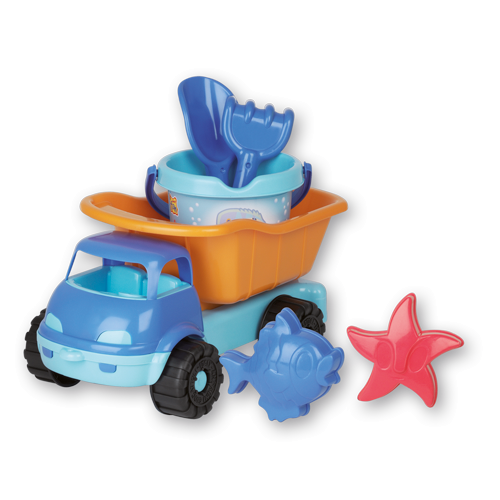 "CRAZY FISH" SMALL TRUCK WITH BEACH SET