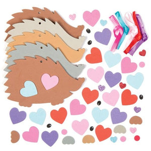 Heart Hedgehog Decoration Kits (Pack of 5)