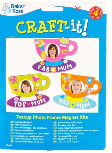 Teacup Photo Frame Magnet Kits (Pack of 4)