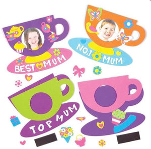 Teacup Photo Frame Magnet Kits (Pack of 4)