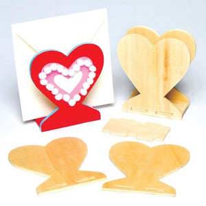 Heart Wooden Letter Holder (Pack of 3)