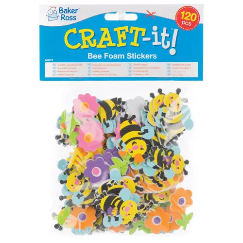 BEE FOAM STICKERS PK.120