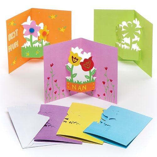 Spring Flower Pop-out Cards (Pack of 6)