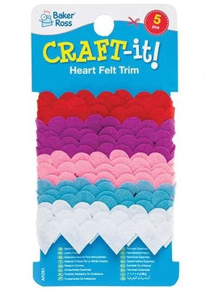 Heart Felt Trim (Pack of 5)