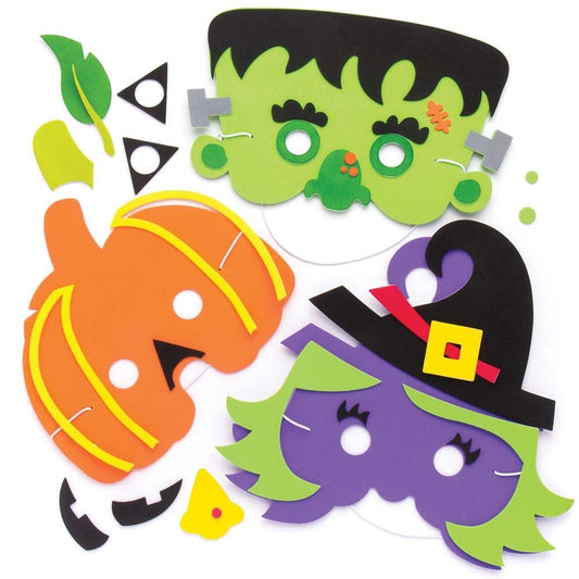 Halloween Mask Kits (Pack of 4)