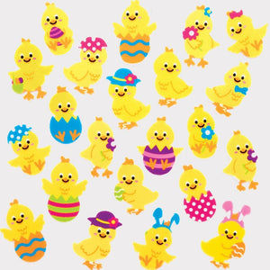Easter Chick Felt Stickers (Pack of 100)