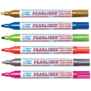 Pearlised Deco 7 Glass Pens Pk A