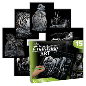 Paint By Numbers Silver Engraving Art Box Set