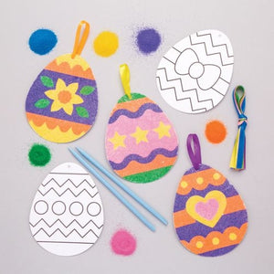 Easter Egg Sand Art Decorations (Pack of 6)